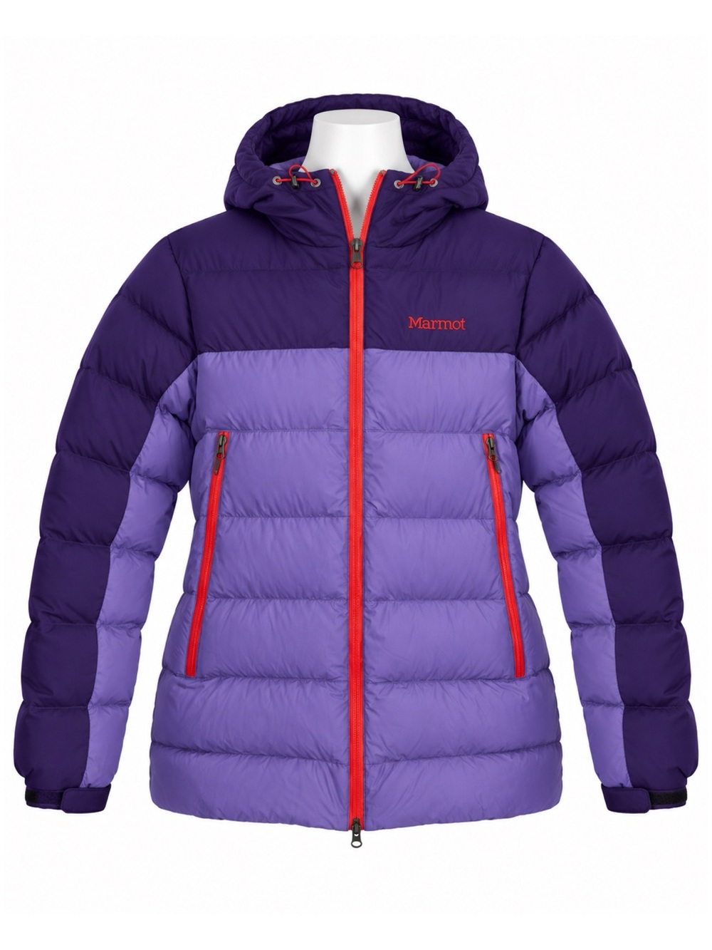 Size M Marmot Women’s Mountain Down 650 Fill Purple Hooded Puffer Jacket
